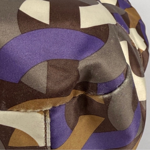 Coach Madison Ivory Brown & Purple Chainlink Signature Tote Purse - Picture 9 of 15